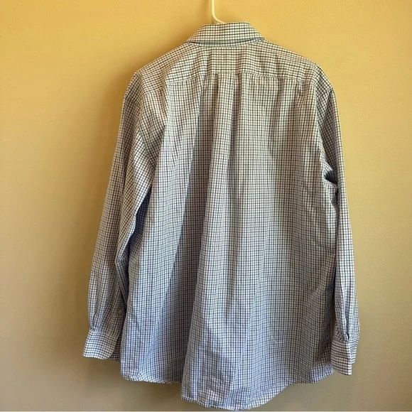 Kenneth Roberts Platinum Blue Pin Stripe Long Sleeve Botton Down Shirt - Picture 4 of 10